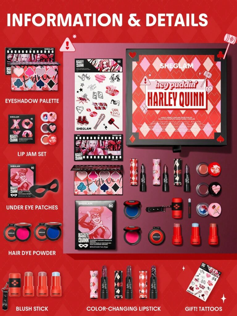 ست کلکسیونی هارلی کویین شیگلم مدل Harley Quinn X SHEGLAM