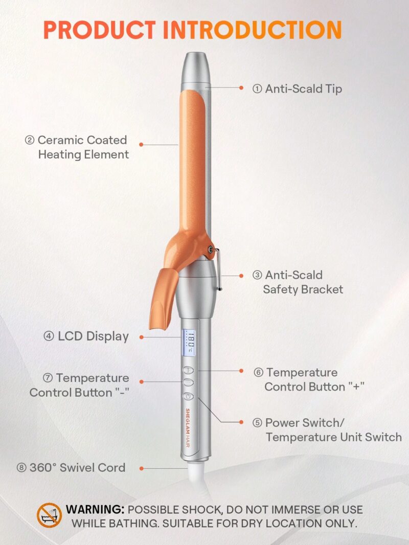 دستگاه فر کننده مو شیگلم سایز 1.25/32mm مدل It-Curl