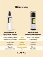 سرم پیشرفته اسنس حلزون کوزارکس مدل Snail Radiance Dual Essence