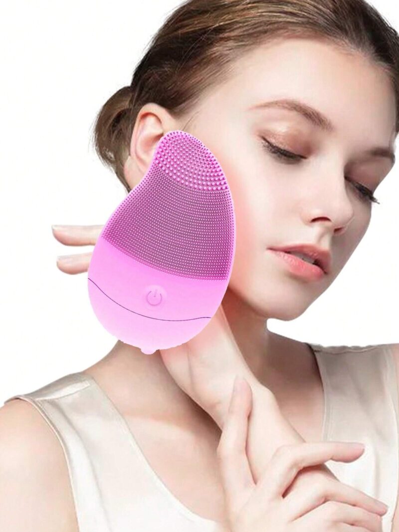 دستگاه پاکسازی صورت سیلیکونی برقی با کابل شارژ مدل Electric Silicone Cleansing Instrument